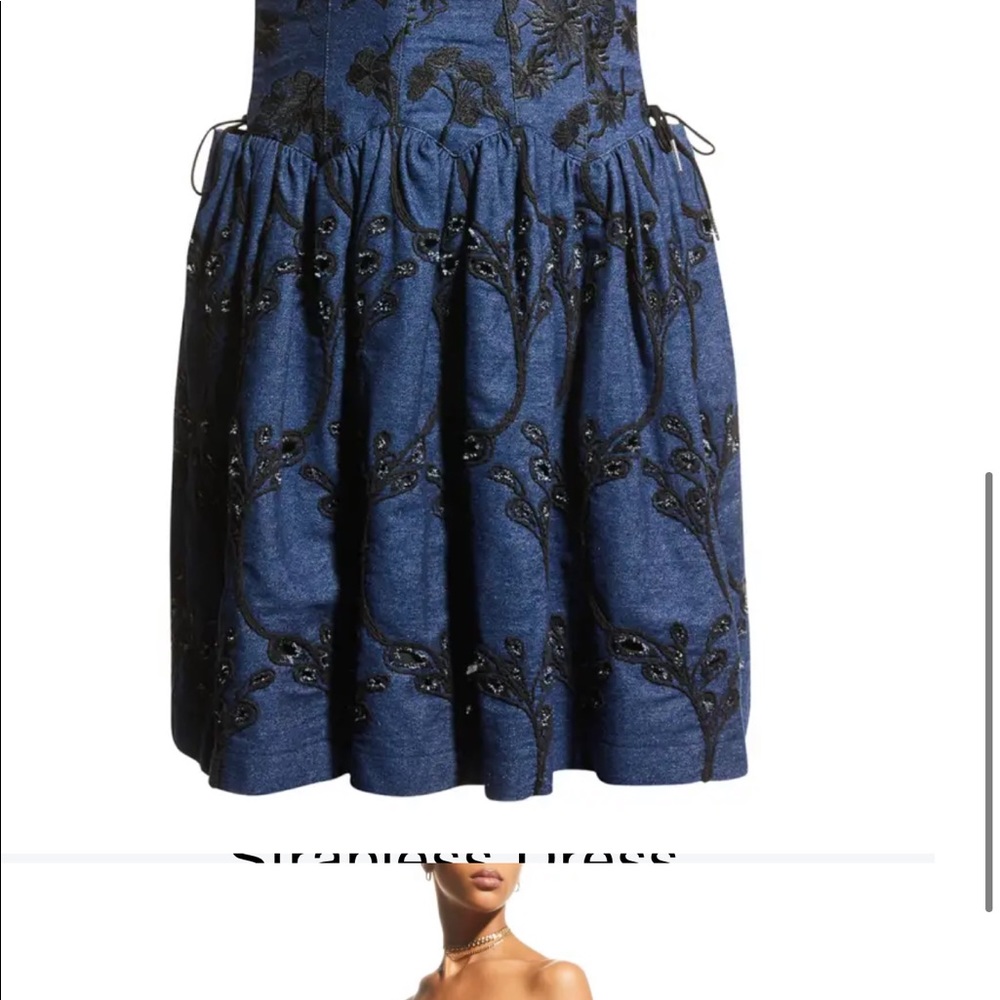 Anna Sui Eyelet Embroidery Dress - image 8